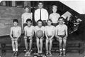 Boy's basketball team 1965:  Back row: Kim Sargeant ?, Mr. Fleischer, Koby Boer, Front row: Guy Holden, Milenko Reminic, Peter Lude, Ian Howe, Paul Kwaczynski