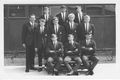 1968 Senior boys' cricket team. Top row: Colin McKenzie, Michael Dent, Peter Freemantle; Middle row: Mr Searle, Alan Latimer, Cornelius Alferink, Stig Virtanen , Koby Boer; Front row: Ian Aust, Ian Howe, Paul Kwaczynski .