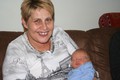 Pam and her first grandson Ethan James. September 2011