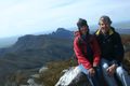 Looking windswept on Bluff Knoll in WA, August 2008.